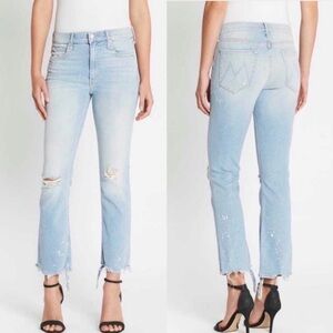 MOTHER the Dutchie ankle knife shot factory destroyed jeans 25